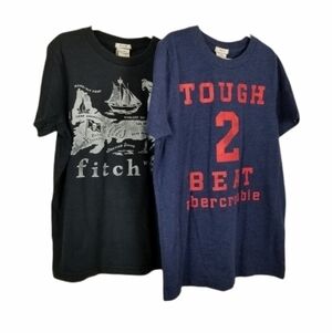 Abercrombie Kids Muscle Graphic T Shirts Tough 2 Beat Map Sailing Nautical Large